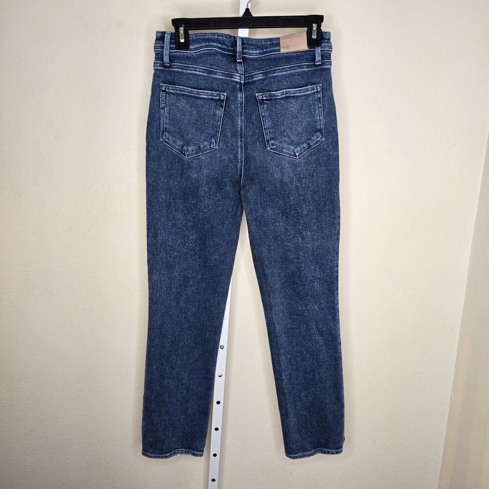Paige Cindy High Rise Straight Leg Jeans Ankle Length Exposed Button Fly Size 29 - Picture 2 of 10